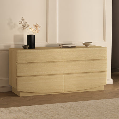 Ardea 72" Dresser (6-Drawer) in Natural Oak