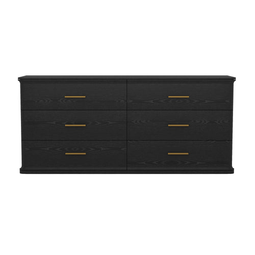 Clifford Dresser (6-Drawer) in Black