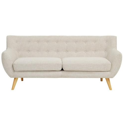 Remark Upholstered Fabric Sofa in Beige