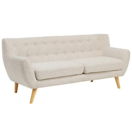 Remark Upholstered Fabric Sofa in Beige