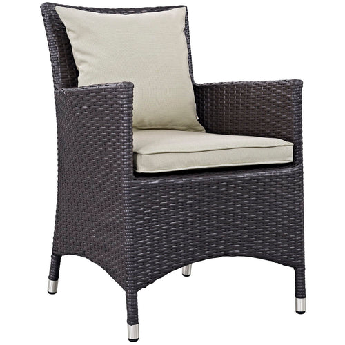 Convene 11 Piece Outdoor Patio Dining Set in Espresso Beige