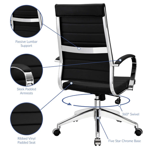 Jive Highback Office Chair in Black