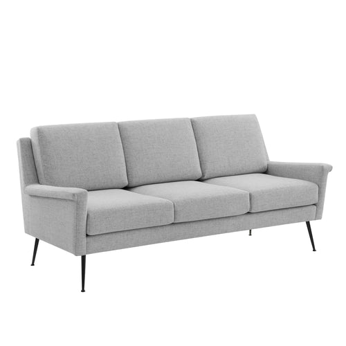 Chesapeake Fabric Sofa in Black Light Gray