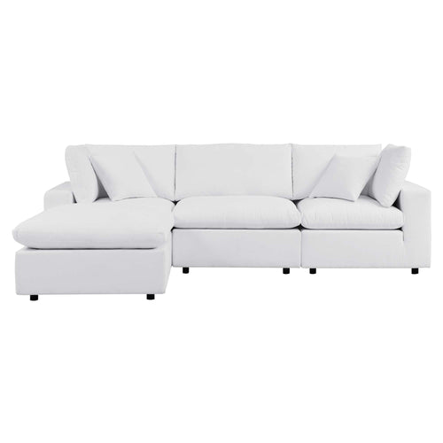Commix 4-Piece Sunbrella® Outdoor Patio Sectional Sofa in White