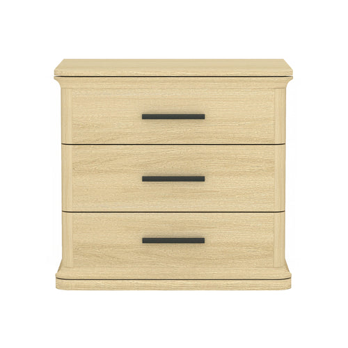 Clifford Nightstand (3-Drawer) in Natural Oak