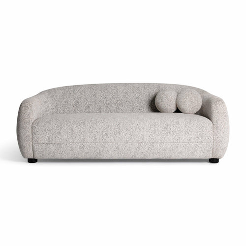 Judy 80" Woven Sofa in Black and White