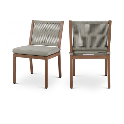 Maui Outdoor Dining Chair in Grey