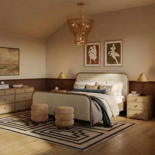 Hatia Basketweave King Bed in Natural