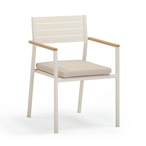 Sardinia Outdoor Dining Chair - Set of 2 in Cream