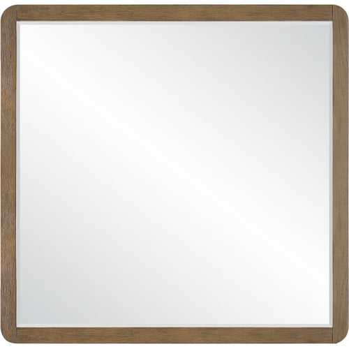 Adagio Solid Wood And Oak Veneer Mirror in Brown