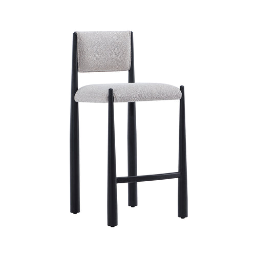 Lennor Boucle Metal Counter Stool in Champagne