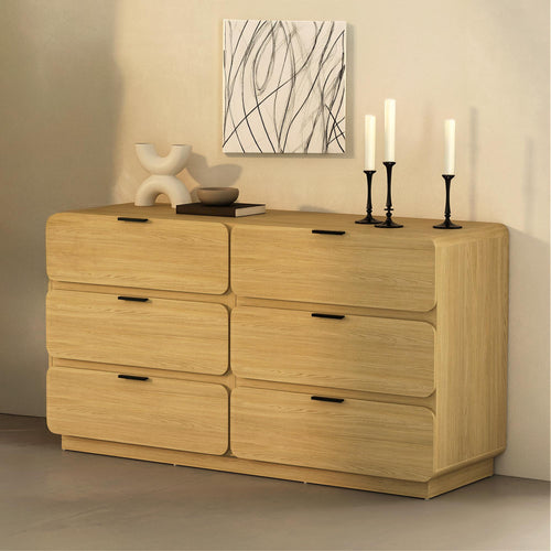 Chrystie 60" Dresser (6-Drawer) in Natural