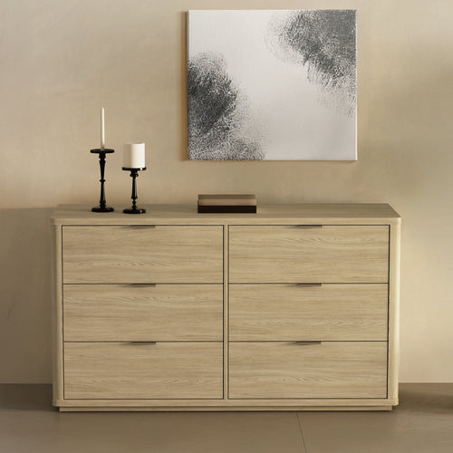 Evelyn 60" Dresser (6-Drawer) in Natural
