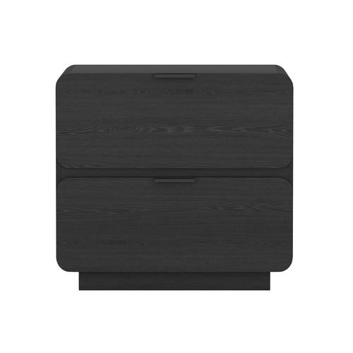 Chrystie 26" Nightstand (2-Drawer) in Black