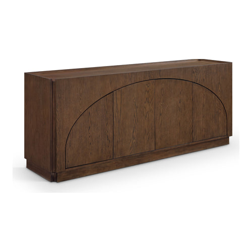 Everson Oak Veneer And Solid Wood Sideboard/Buffet in Brown