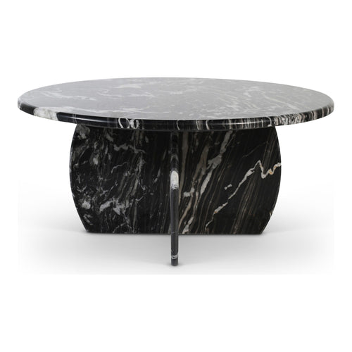Formentera Marble Coffee Table in Black
