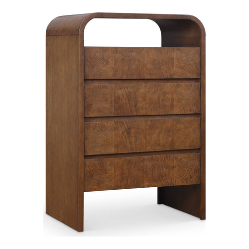 Giada Solid Wood And Veneer Chest in Brown