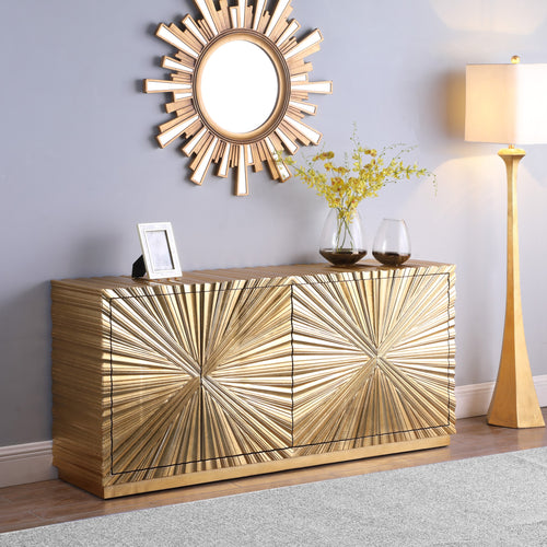Golda Wood Sideboard / Buffet in Gold