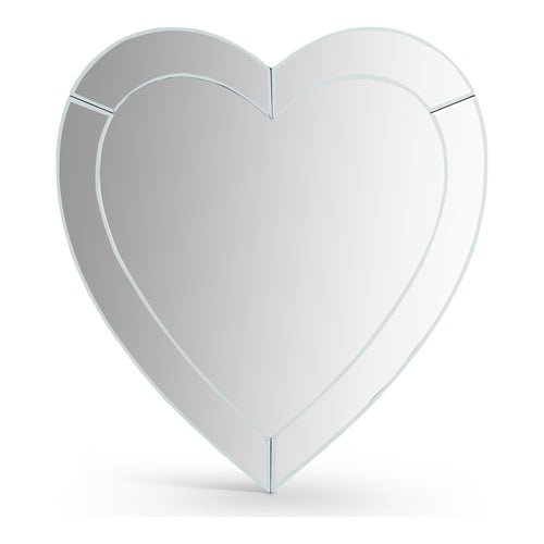 Heart Heart Shape Mirror in Silver