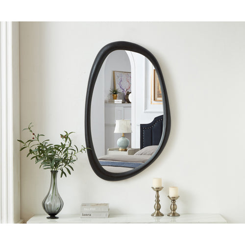 Holland Polyresin Frame Mirror in Black