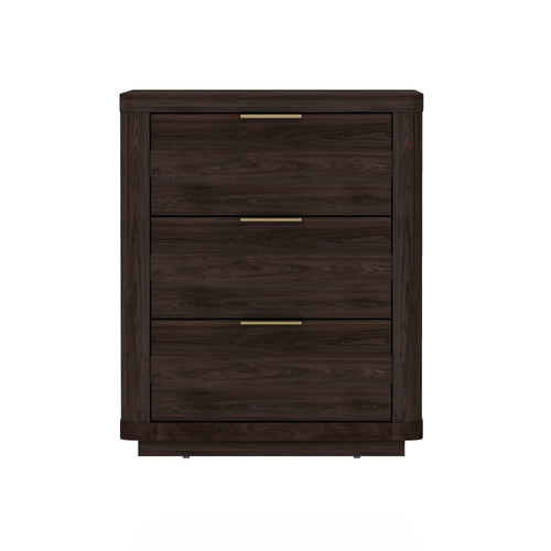 Evelyn 20" Nightstand (3-Drawer) in Brown