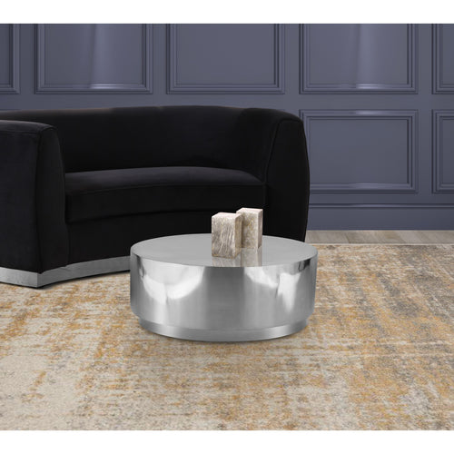 Jazzy Stainless Steel Coffee Table in Silver