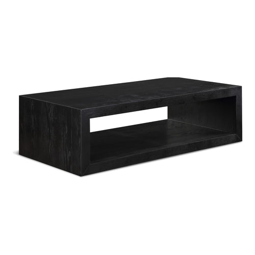 Alma Oak Veneer Coffee Table in Black