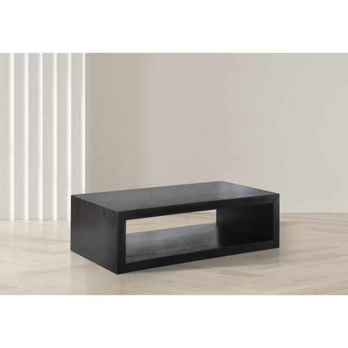 Alma Oak Veneer Coffee Table in Black