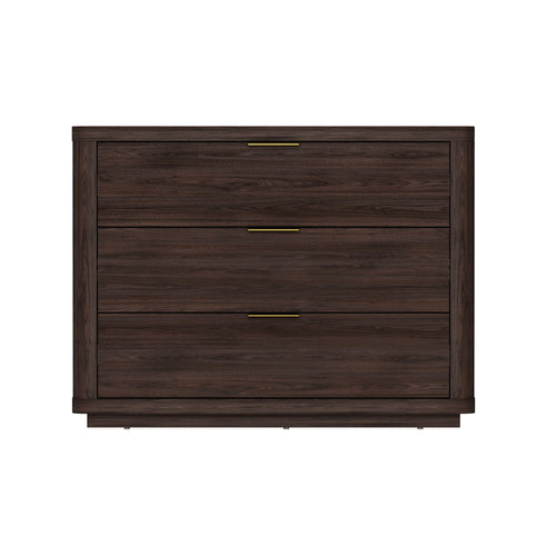Evelyn 32" Nightstand (3-Drawer) in Brown