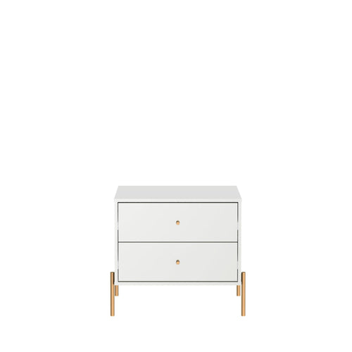 Jasper 25" Nightstand (2-Drawer) in White