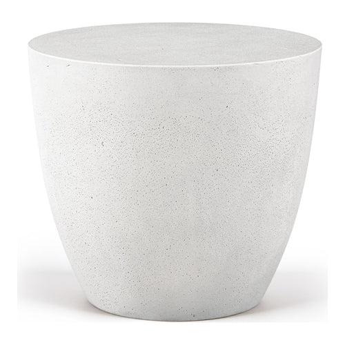 Reggio Concrete Indoor/Outdoor End Table in White