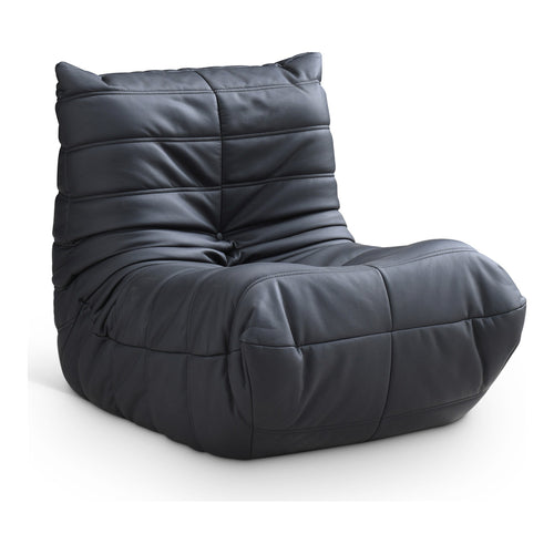 Relax Vegan Leather Upholstered Chair in Black