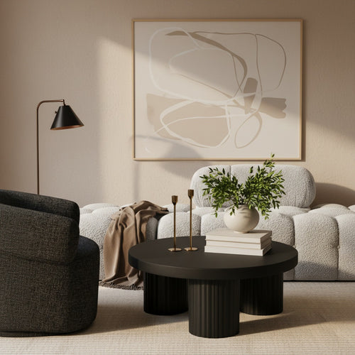 Rhodes Iron Coffee Table in Black