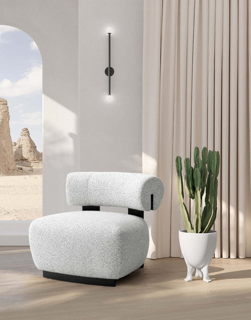 Bartow Upholstered Lounge Chair in Ivory Multi