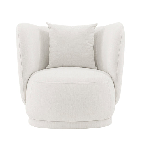Siri Upholstered Lounge Chair in Cream