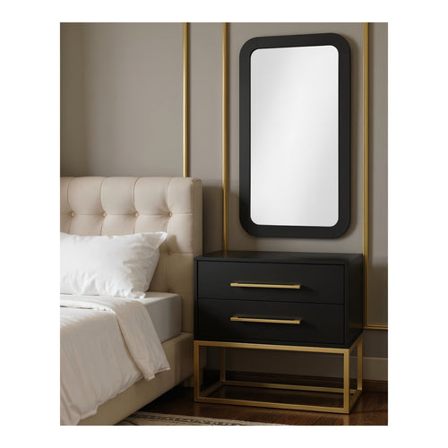 Artisto Ash Veneer Frame Mirror in Black