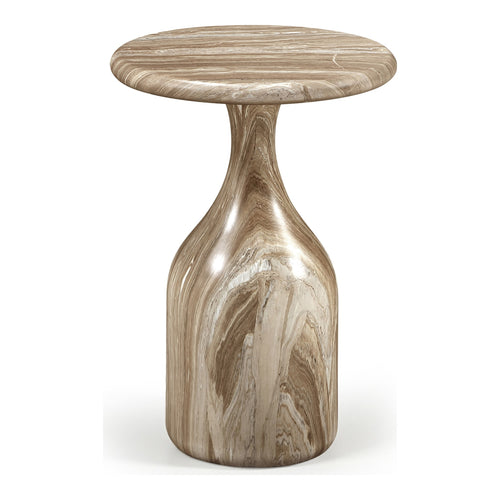Savona Concrete Indoor/Outdoor End Table in Beige