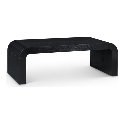Toulon Oak Veneer Coffee Table in Black