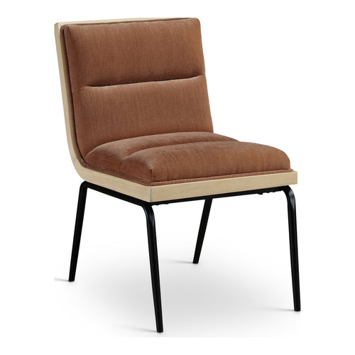 Viceroy Fabric Upholstered Dining Chair in Cognac