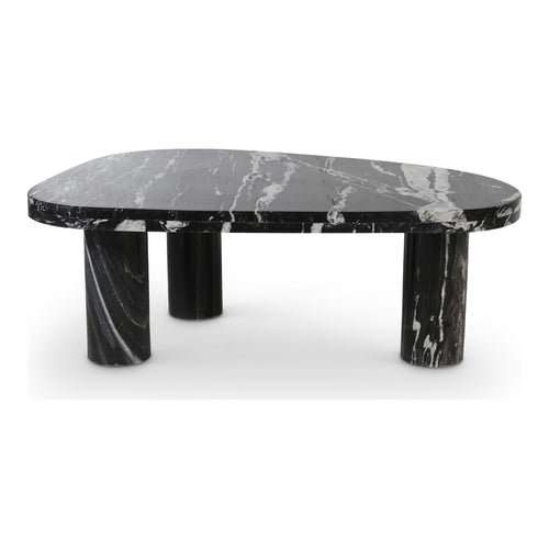 Messina Marble Coffee Table in Black