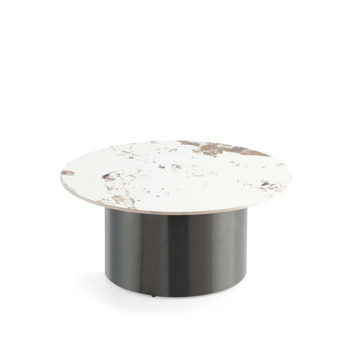 Alondra Sintered Stone Top Coffee Table in Black
