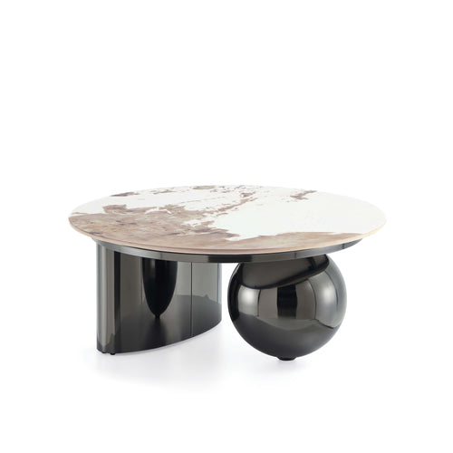 Laurel Sintered Stone Top Coffee Table in Black