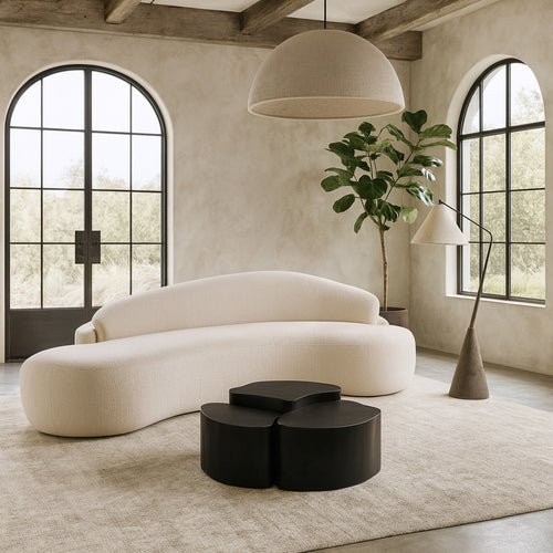 Banyan Iron Coffee Table in Black