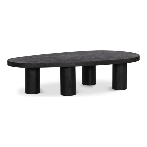 Beekman Oak Wood Coffee Table in Black