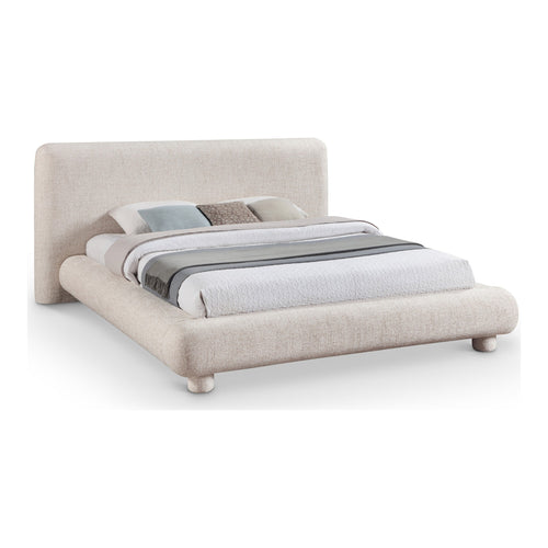 Blair Fabric Upholstered King Bed in Beige