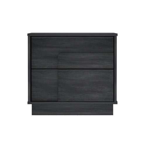 Horizon 22" Nightstand (2-Drawer) in Charcoal Gray