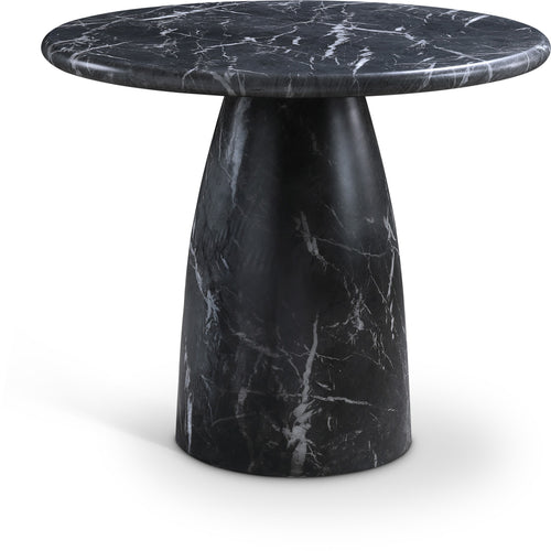 Cosenza 36" Marble Finish Concrete Indoor / Outdoor Dining Table in Black