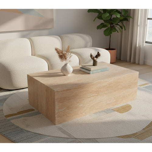 Bolzano Travertine Coffee Table in Natural