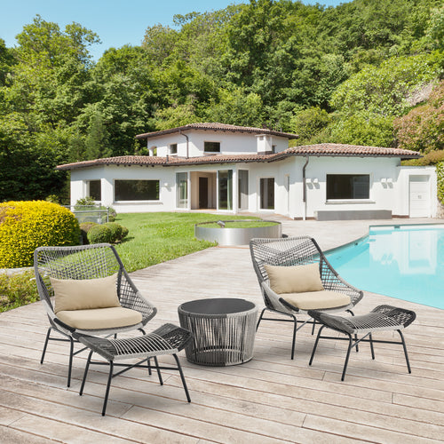 Ashland 5-Piece Conversation Set in Cream