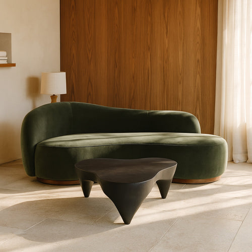 Bourges Aluminum Coffee Table in Black